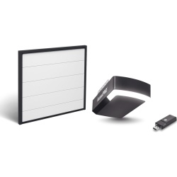 AccessPRO KIT-DOOR-97 Kit Puerta de Garage 9x7 Pies (2.74 x 2.13 m) / Motor DC 1/2 HP / Insulada / Activación WiFi / Hasta 50 Controles / Lámina Calibre 26