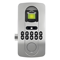AccessPRO LOCKPRO-2C Chapa Cromada con Lector de Huella y Teclado.