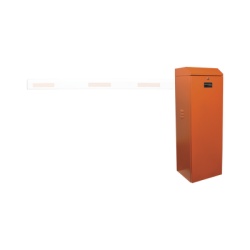 AccessPRO XBS-5000-LN Barrera vehicular izquierda / Soporta brazo de hasta 5.5 m / Final de carrera ajustable por programacion / Movimiento fluido / Diseno elegante color naranja