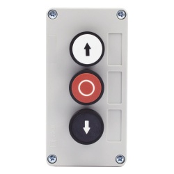 AccessPRO XBS-SW-02 Botonera Triple Para Barreras Vehiculares Operadores Corredizos y Abatibles.
