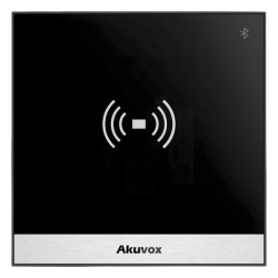 AKUVOX A03SKIT Terminal de Control de Acceso + Bracket de Instalacion / Administracion 100% en la Nube / Interfaz WEB / POE / Lector Prox EM y MIFARE / NFC / Bluetooth / APP Smart Plus / Control de 1