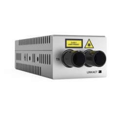 ALLIED TELESIS AT-DMC1000/ST-00 Mini Convertidor de medios de cobre a fibra MultiModo de escritorio 1000TX a 1000SX conector ST