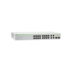 ALLIED TELESIS AT-FS750/20-10 Switch WebSmart de 16 puertos 10/100 Mbps + 2 puertos 10/100/1000 Mbps + 2 SFP Gigabit Combo