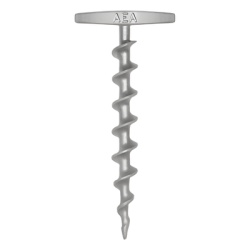 AMERICAN EARTH ANCHORS PE-T9 Ancla Tornillo RE-USABLE de 9? (23 cm) de Largo con Maneral de 4? (10 cm). No requiere Herramientas.