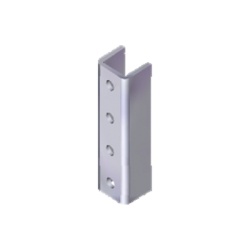ANCLO ANC-HH01 Herraje Cople Para Unicanal 4 X 4 cm de 4 Perforaciones.