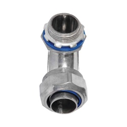 ANCLO ANC-HLC-34 Conector Curvo para tubo tipo Liquidtight de 3/4" (19 mm). Compatible con ANC-COT34.