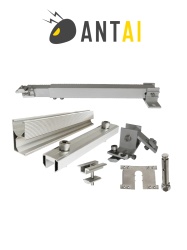 ANTAI ATI2040012 ANTAI STFLTRF - Kit de estructura de aluminio para 2 modulos con inclinacion de 15 a 30 en vertical / Para 2 paneles no incluidos