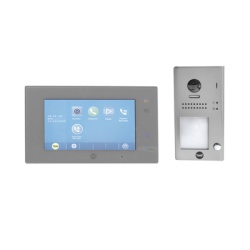 ASSA ABLOY 80139 Kit de VideoPortero Manos libres: Frente de Calle y Monitor/ Hasta 16 Monitores / 2 Hilos