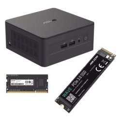 ASUS NUCASI513I16G512G Kit / Mini PC NUC Barebone / Core i5 -1340P (13 Gen) / WiFi 6 y 2.5 GbE / Bluetooth / 16 GB RAM / 512 GB SSD / Sin S.O. / 4 Monitores / Incluye Fuente
