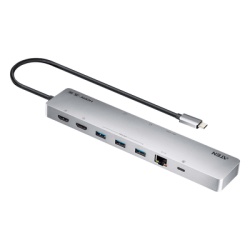 ATEN UH3240 Dock Multipuerto USB-C | 11 en 1 | 8K Single o Dual 4K | PD 100W | USB 3.2 Gen 1 | Ethernet Gigabit | SD MicroSD | Aluminio