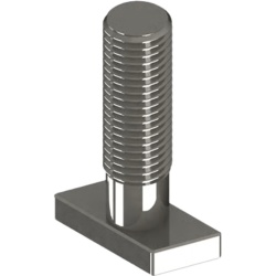 BASEL N00008 Perno de Montaje Solar / Acero Inoxidable / Rosca M8 / 30 mm / Compatible con N Rail 4.72 y M2 / 12.26 g