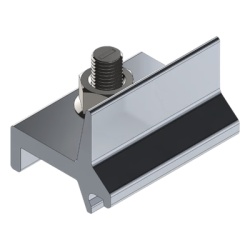 BASEL N00009 Pieza Para Conectar Rieles N Rail Basel en Transversal /Top Clip / Abrazadera para Fijacion de N Rail 4.72 /