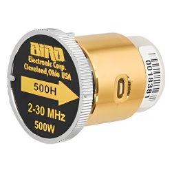 BIRD TECHNOLOGIES 500H Elemento de 500 Watt en linea 7/8" para Wattmetro BIRD 43 en Rango de Frecuencia de 2 a 30 MHz.