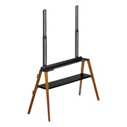 BRATECK FS36-46F-02 Soporte de TV Easel Studio TV Floor Stand | Compatible VESA 200x200 a 600x400 | Para Pantallas de hasta 75 Pulgadas | Capacidad de Peso 40 kg | Altura Ajustable 905-2590 mm | Inclu