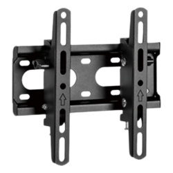 BRATECK KL31-22T Soporte de Pared con Inclinacion para monitores hasta 43"|Compatible VESA 75x75 a 200x200 | Capacidad de Carga 45 kg | Separacion de la pared 53 mm | Fabricado en acero | Color Negro