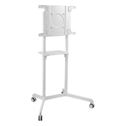 BRATECK TTV1146TW Soporte Movil Rotativo para Pantalla 37"-70" / Rotacion 0Â° a 90Â° / VESA 200x200 a 600x400 / Carga 70 kg / Ruedas con Bloqueo / Color Blanco