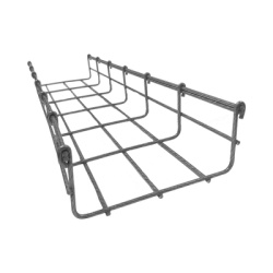 CHAROFIL CH-54-150BM Charola Bimetalica Tipo Malla 54/150 mm Ideal Para Utilizarse al Exterior o Zonas Humedas Hasta 129 Cables Cat6 Tramo de 3 Metros