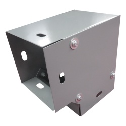 CHAROFIL CH-DCH90100L Derivacion codo horizontal de 90 grados 100 x 100 mm fabricado en lamina de acero al carbon