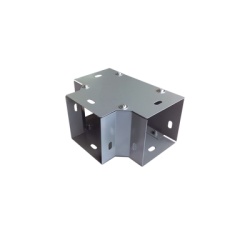 CHAROFIL CH-DCT100L Derivacion "T" horizontal 100 x 100 mm (3.94 x 3.94 pulg.) fabricado en lamina de acero al carbon