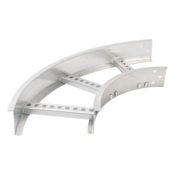 CHAROFIL CHC908R8X9AK Curva Horizontal de Aluminio de 90° Perfil Z / Peralte 3 1/4" / Ancho 9" / Radio 8" / Incluye Tornilleria (CHC90EZ314R8X9AK)