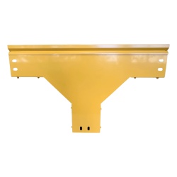 CHAROFIL CHFBTV4X4R8EPK CHFIBER T Vertical de Aluminio para Fibra Optica 4" de Peralte 4" de Ancho y Radio de 8" con Pintura Epoxica Amarilla Incluye Tapa un Par de Coples y Tornilleria