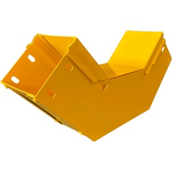 CHAROFIL CHFBVI904X4R8EPK CHFIBER Curva Vertical Interior de 90° de Aluminio para Fibra Optica 4" de Peralte 4" de Ancho y Radio de 8" con Pintura Epoxica Amarilla Incluye Tapa un Par de Coples y Tor - Img 2