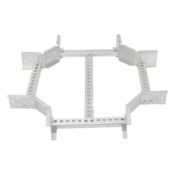 CHAROFIL CHXE8R8X9AK Derivacion "X" Horizontal de Aluminio Perfil Z / Peralte 3 1/4" / Ancho 9"/ Radio 8" / Incluye Tornilleria (CHXHEZ314R8X9AK)