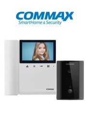COMMAX cmx2390019 COMMAX CDV43K2DRC4LN - Kit de videoportero Commax a color con monitor de 4.3 pulgadas y auricular frente de calle comunicacion con audio y video funcion de apertura de puerta no