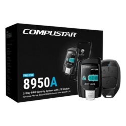 COMPUSTAR CSXP8950A Kit de Alarma Vehicular / 2 Vias / Control LCD Bidireccional / Alcance 1 km (0.62 mi) / Modulo LTE X1 / GPS X1-MAX / Sirena 105+ dB