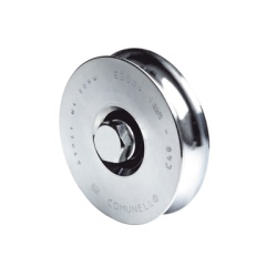 COMUNELLO 1150-4525-001 310 - Rueda de 8 cm SIN Soporte / Soporta hasta 200 kg / Canal Tipo "U"