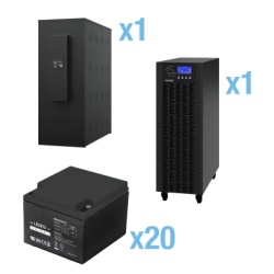 CYBERPOWER HSTP3T20K100P-5MIN-STARTUP UPS Trifasico de 20 kVA/18 kW Topologia Online Doble Conversion Voltaje de 208/220 Vca de L-L Respaldo de 5 Minutos al 100% de Carga Incluye Modulo y Banco de Bat
