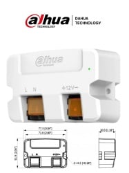 DAHUA DAC081001 DAHUA PFM320D-015 - Fuente de Poder de 12vcc 1.5 Amp/ Tipo Convertidor de 110 Vca a 12 Vcc 1.5A/ Led Indicador/ Facil Instalacion/ Certificaciones CE FCC/