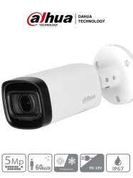 DAHUA DHT0290046 DAHUA HAC-HFW1500R-Z-IRE6 - Camara Bullet de 5 Megapixeles/ Lente Motorizado de 2.7 a 12 mm/ IR de 60 Mts/ Metalica/ IP67/ BLC/HLC/DWDR/ Soporta: CVI/CVBS/AHD/TVI/