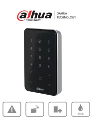 DAHUA DHT0700011 DAHUA DHI-ASR2101A - Lectora de Tarjetas MiFare con Teclado Touch/ para Password/ Conexion RS-485 y Wiegand/ Leds Rojo y Verde/ Fondo de Luz Azul