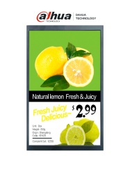 DAHUA DHT1110027 DAHUA DHI-ESL-L101-01 - Pantalla LCD de 10.1" para estantes ESL / Publicidad de video / Imagen a color 8001280 / WiFi / Alimentada por carril DIN / RoHs / Operacion 24-7