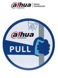 DAHUA DHT3010061 DAHUA MATPRO041 - Calcomania para Puertas/ Puertas de Cristal/ con Logo Dahua/ Promocional
