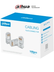 DAHUA DHT6270002 DAHUA DH-PFM976-531 - Caja con 100 Plugs RJ45 Cat5e/ Chapado de Oro de 15 U"/ Clasificacion de Resistencia al Fuego UL94V-2/