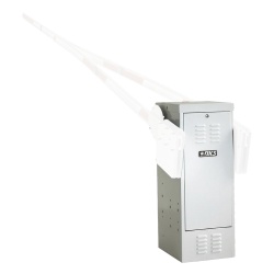 DKS DOORKING 1602-090 Barrera Vehicular / Opcion de Mastil de hasta 8 Metros / Motor 1HP / 115v Uso Continuo Intensivo / 5 Anos de Garantia