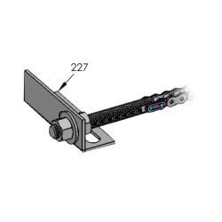 DKS DOORKING 2600-969 ANCLAJE PARA CADENA 920 ZINC PLATED(2600-969)