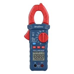 DONG CHENG D150127C Amperimetro de Gancho/ Corriente en CA y CC de 600 A/Tension en CA y CC de 600V