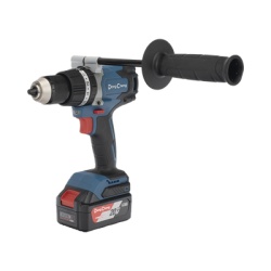 DONG CHENG DCJ-Z0313-EM Rotomartillo Inalambrico 20V / Motor Brushless / Broquero 1/2 in / 120 Nm Par Maximo / 2 Baterias 4.0Ah con Cargador y Maletin