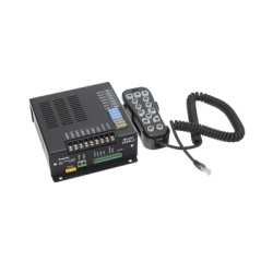ECCO 3599L5 Sirena Vehicular H2 Covert ? de 200W de Potencia Con Controlador Unimando de 14 Botones Para Control de Tonos 7 Salidas Auxiliares y Microfono