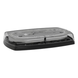 ECCO 5540CAC Mini torreta de 48 LED 10" Ambar/Claro Lente Transparente Cableado