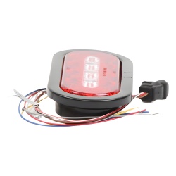 ECCO ED3060AW Plafon Ovalado de 7.5" Para Camiones de Transporte 18 LED Ultra Brillantes Color Rojo/Claro/Ambar - Img 3