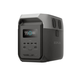 ECOFLOW EFD31500 Estacion de Energia Portatil Delta 3 1536Wh Litio LFP / 6 AC 1800 W (Max. 3600W) / 2 USB-C 100W / Capacidad para Aumentar Respaldo / Cargador de Coche 10A a 12.6V / Conectividad WiFi