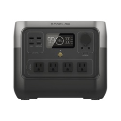 ECOFLOW EFR620 EcoFlow River 2 Pro | Estacion de Energia Portatil 768Wh Litio LFP / 4 AC 800W (Max. 1600W) / 1 USB-C 100W / 3 USB -A 12W / Cargador de Coche 10A 126W Max. / Conectividad WiFi y Bluetoo