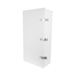 EPCOM INDUSTRIAL EI-PCB-04-11-03-W3S Gabinete para instalacion de 3 Baterias PL110D12 Fabricado en Lamina Galvanizada Accesorios para piso o poste (No incluidos)
