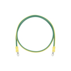 EPCOM INDUSTRIAL EIG-8AWG-50 Jumper para Puesta a Tierra con Cable 8 AWG con Conectores de Ojo de 50 cm.