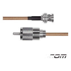 EPCOM INDUSTRIAL SBNC142KUHF60 Cable LP142 con conectores BNC Macho / UHF Macho.