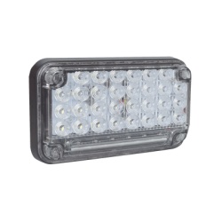 EPCOM INDUSTRIAL SIGNALING XLTE2335W Luz de Advertencia de 7X4" Color Claro Con Luz de Trabajo Ideal para Ambulancias